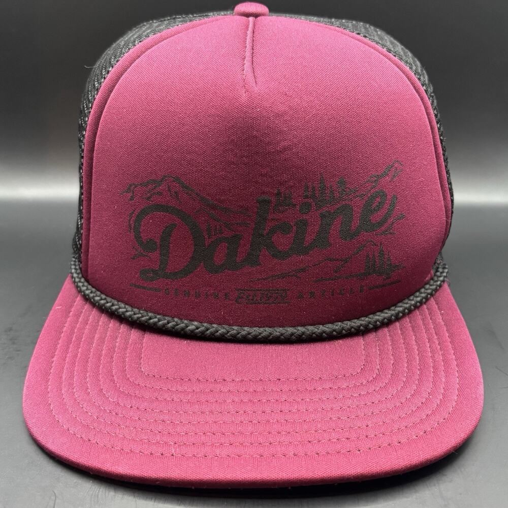 Dakine Trucker Hat Cap SnapBack Mountain Line Red Foam One Size Fits All